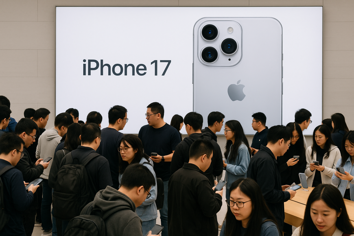 Apple’s <a href="https://invezz.com/news/2025/09/12/why-apple-is-postponing-iphone-17-air-launch-in-china/">iPhone 17 launch in Beijing</a> on Friday saw hundreds of people line up outside its flagship Sanlitun store, signalling early demand in China at a time when the company is under pressure from rivals. About 300 customers arrived in the morning to collect pre-ordered devices, marking a crucial moment for Apple as it attempts to revive sales in the world’s second-largest economy.The Pro Max, priced at 9,999 yuan ($1,406), was highlighted by analysts as the most popular model, with many buyers citing its longer battery life as a key feature.iPhone 17 Pro Max leads early demand in China<a href="https://www.reuters.com/world/china/apples-iphone-17-launch-draws-hundreds-long-queue-its-beijing-store-2025-09-19/">According to a Reuters report</a>, the iPhone 17 Pro Max is expected to dominate the series in China with its redesigned body acting as a major driver of replacement demand.Historical trends show that redesigns often stimulate sales, and <a href="https://omdia.tech.informa.com/pr/2024/sep/omdia-iphone-15-pro-max-is-the-most-popular-phone-of-2024-so-far">research firm Omdia projects</a> the Pro Max to outperform its predecessor, the 16 Pro Max. The model could become Apple’s strongest performer in the Chinese market in 2026.The iPhone 17 base model features a brighter, more scratch-resistant display, alongside an improved front-facing camera designed to enhance horizontal selfies. Apple has not released pre-order figures, but analysts believe the new series could provide the company with a significant lift in the final months of the year.Market pressure from Huawei and Xiaomi<a href="https://invezz.com/news/2025/09/17/apples-china-phone-sales-fall-6-ahead-of-iphone-17-launch/">Apple’s performance in China</a> has been challenged in 2024 by domestic competitors Huawei and Xiaomi, alongside weak consumer demand. In the first eight weeks of the third quarter, Apple’s shipments fell by 6%. Despite this decline, Omdia forecasts iPhone shipments in China to rise 11% year-on-year in the second half of 2024, driving 5% full-year growth in 2025.Analysts at Omdia noted that Apple’s latest design changes would be a key factor in reversing the negative shipment trend. The company hopes that the iPhone 17 series will give it renewed momentum in the region, as it battles with local smartphone makers for market share.iPhone Air brings eSIM but faces limitsApple also introduced the iPhone Air to the Chinese market, the only model in the country to support eSIM technology with operators such as China Mobile, China Telecom, and China Unicom. However, pre-sales for the Air have not been opened, and Apple confirmed that eSIM availability will depend on regulatory approval.Analysts see the Air as a testing ground for thinner, lighter technology that could pave the way for future foldable iPhones. Will Wong of IDC said that while the Air introduces new design concepts, Apple compromised on aspects such as battery life, camera performance, and audio quality, features that Chinese buyers typically value highly. This could restrict its sales potential compared to the Pro Max.Apple targets recovery in shipmentsDespite the early enthusiasm at the Sanlitun store, Apple faces the wider challenge of sustaining momentum in China. The company’s market share has slipped in 2024, yet projections suggest the iPhone 17 could contribute to a rebound. The Pro Max’s higher-end appeal, coupled with the brand’s loyal customer base, places it at the centre of Apple’s recovery efforts.Analysts expect Apple’s shipments in China to rebound in the coming quarters, driven by the success of the iPhone 17 series. With the holiday season approaching, the company is aiming to stabilise its position against local competition and capture consumer interest with its redesigned flagship models.The post <a href="https://invezz.com/news/2025/09/19/iphone-17-sparks-strong-demand-in-china-pro-max-popularity-boosts-apples-recovery-hopes/">iPhone 17 sparks strong demand in China: Pro Max popularity boosts Apple’s recovery hopes</a> appeared first on <a href="https://invezz.com/">Invezz</a> iPhone 17 sparks strong demand in China: Pro Max popularity boosts Apple’s recovery hopes