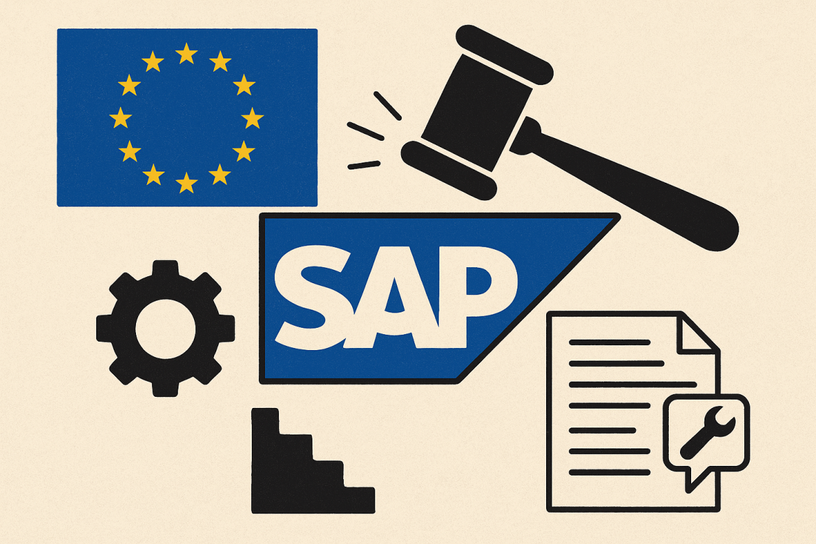 The European Union has launched a probe into SAP SE, investigating whether the German software company restricted competition in the market for on-premise maintenance and support services tied to its Enterprise Resource Planning (ERP) program. Regulators suspect that SAP’s policies may have limited customer choice by making it harder for rival service providers to compete, leaving European businesses with fewer options and potentially higher costs. “We are concerned that SAP may have restricted competition in this crucial aftermarket, by making it harder for rivals to compete, leaving European customers with fewer choices and higher costs,” European Commission Vice President Teresa Ribera said in a statement on Thursday.The inquiry marks the latest move by the European Commission to scrutinise large technology firms and their influence in key digital and software markets, echoing previous probes into dominant players across industries and regions.EU investigates SAP ERP service marketThe European Union announced on Thursday that it is examining whether SAP’s licensing practices in the ERP market prevented customers from selecting alternative maintenance providers.The focus is on the aftermarket for ERP services, which are essential for companies using the software to manage daily operations ranging from finance to logistics.Officials stressed that the investigation is aimed at ensuring businesses in Europe are not unfairly restricted when seeking support services for their ERP systems. SAP may submit commitments to address the Commission’s concerns as the process unfolds, depending on the outcome.SAP response and financial reactionSAP issued a separate statement saying its licensing and maintenance policies are consistent with global software industry standards and fully legal. The company noted that it does not expect the probe to materially affect its financial performance.Following the announcement, SAP’s shares fell by 1.5% in Frankfurt as of 12:03 p.m., moving in line with declines seen across its industry peers and broader technology markets in the region.Links to Microsoft antitrust scrutinyThe case resembles the European Commission’s earlier probe into Microsoft, which centred on the alleged illegal bundling of its Teams video-conferencing tool with Office software. That case led Microsoft to carve Teams out of its Office packages in Europe, resolving regulators’ concerns about competition.The SAP investigation underlines the EU’s broader efforts to address competition in software and digital markets where dominant players can influence pricing and customer choice, often with long-term implications for enterprise technology adoption and overall operational costs.SAP expands in cloud and AI marketsThe probe comes at a time when SAP is pursuing major deals to strengthen its position in cloud computing and artificial intelligence. The company has recently partnered with OpenAI and Amazon Web Services to enhance “digital sovereignty” offerings designed for European governments.SAP has already seen rapid growth in its cloud division, with sales nearing €22 billion, almost three times higher than in 2019. The company is now investing in adapting its software for the generative AI era, while continuing to ensure its ERP systems remain central to business operations worldwide across multiple sectors.The post <a href="https://invezz.com/news/2025/09/25/sap-under-eu-antitrust-probe-for-erp-maintenance-practices/">SAP under EU antitrust probe for ERP maintenance practices</a> appeared first on <a href="https://invezz.com/">Invezz</a> SAP under EU antitrust probe for ERP maintenance practices