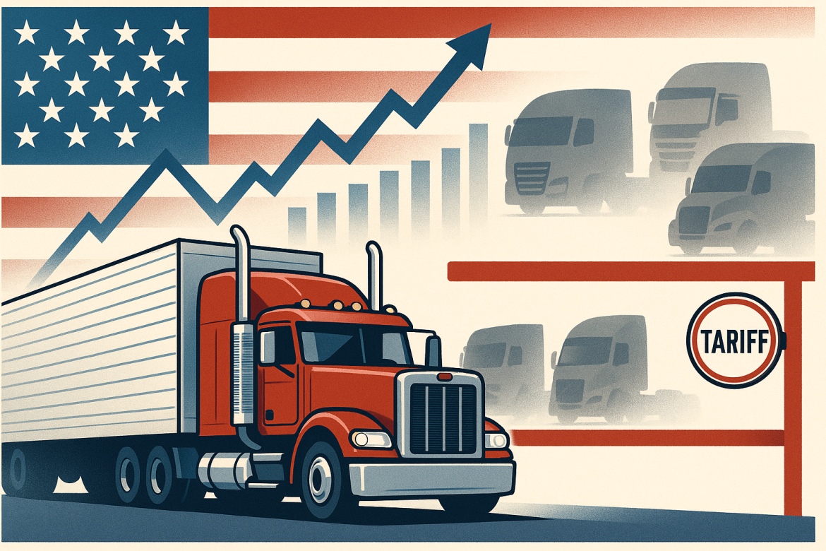 Shares of US truck manufacturer Paccar climbed on Friday after President Donald Trump announced new tariffs on foreign-made heavy-duty trucks. The move, framed as a measure to protect domestic manufacturers, sent ripples through global truck stocks and raised questions about the potential long-term impact on the industry.Trump said on Thursday that starting October 1, 2025, the <a href="https://invezz.com/news/2025/09/26/us-latest-tariffs-explained-what-trump-move-means-for-kitchens-medicines-trucks/">US will impose a 25% tariff on all heavy trucks manufactured outside the country</a>. He made the announcement on Truth Social, calling the tariffs a matter of “national security.”“In order to protect our Great Heavy Duty Truck Manufacturers from unfair outside competition, I will be imposing, as of October 1st, 2025, a 25% tariff on all Heavy (Big!) Trucks made in other parts of the World,” Trump wrote. “Therefore, our Great Large Truck Company Manufacturers, such as Peterbilt, Kenworth, Freightliner, Mack Trucks, and others will be protected.”Paccar, which makes Peterbilt and Kenworth trucks, saw its stock rise 5.1% to $100.45 on Friday. The broader S&P 500 and Dow Jones Industrial Average were up 0.3% and 0.5%, respectively.Mixed market reaction for global truck makersThe tariff announcement had divergent effects on global truck manufacturers. Germany’s Daimler Truck, which makes Freightliner vehicles, saw its shares fall 1.7% in overseas trading. In contrast, Sweden’s Volvo, which produces Mack trucks, gained 3.5%.Both Mack and Freightliner brands are manufactured in the US, though Daimler also maintains truck production capacity in Mexico. The tariffs could reshape competitive dynamics, with investors betting that Paccar and Volvo may gain market share at Daimler’s expense.The market reaction underscores the dual nature of tariffs: they can raise costs for importers while potentially creating a more favorable pricing environment for domestic producers. In the short term, traders appeared to view the policy shift as a net positive for Paccar.Paccar’s recent stock performanceDespite Friday’s gains, Paccar shares have faced pressure in 2025. Coming into the session, the stock was down 8% year-to-date and 2% over the past 12 months. The declines have been tied to weaker demand in the truck market.Paccar projects about 245,000 heavy-duty trucks will be sold in the US and Canada this year, down from roughly 260,000 units in 2024. The company’s initial projections for 2025 were closer to 265,000 units, reflecting softer-than-expected demand.On the financial side, Wall Street expects Paccar’s sales to fall to about $27 billion in 2025, according to FactSet data. That would be down from almost $32 billion in 2024, though revenues are projected to recover to roughly $29 billion in 2026.Valuation and outlookPaccar stock currently trades at around 15 times estimated 2026 earnings, a higher multiple than its historical average of about 12 times. Analysts note that cyclical companies, such as heavy-duty truck makers, often trade at elevated price-to-earnings ratios during earnings downturns and at lower multiples when earnings are near peak levels.For investors, the key question will be whether tariffs can offset near-term market weakness and position Paccar for stronger performance in a recovering industry. At the same time, the policy shift raises broader questions about potential cost increases, supply chain adjustments, and long-term implications for US and global truck markets.The post <a href="https://invezz.com/news/2025/09/26/paccar-shares-rise-after-trump-announces-tariffs-on-foreign-heavy-duty-trucks/">Paccar shares rise after Trump announces tariffs on foreign heavy-duty trucks</a> appeared first on <a href="https://invezz.com/">Invezz</a> Paccar shares rise after Trump announces tariffs on foreign heavy-duty trucks