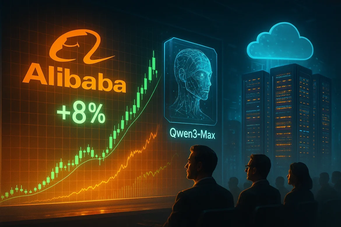 Alibaba stock jumped nearly 8% in pre-market trading on Wednesday, a sudden spike that grabbed the attention of investors amid broader hopes for the Chinese tech sector.The rally puts Alibaba close to its highest levels in years, fueled by news of big moves in artificial intelligence and cloud services.It’s been a bumpy road lately for the company, with regulatory challenges and a tough market environment, but today’s sharp gain shows traders believe Alibaba is turning a corner.Alibaba stock: What’s behind the rally?Alibaba’s recent announcement about its next-generation AI model, Qwen3-Max, really set the market alight.This isn’t just a modest upgrade; this AI boasts a trillion parameters and promises to supercharge everything from coding assistance to smarter virtual assistants.Investors see this as a big step forward, letting Alibaba compete with global giants like Google and Microsoft in the AI space.Alongside this, Alibaba’s cloud division is growing faster than it has in years, with revenues climbing 26% year-over-year.The company also revealed plans to invest heavily in expanding its data centers and AI infrastructure, supported by a fresh $3.2 billion convertible bond issuance.This is a message to the market that Alibaba is serious about long-term growth, even as China’s tech landscape remains tricky.Adding to the positive vibes, big-name investors like Cathie Wood’s Ark Invest have jumped back into Alibaba shares, signaling renewed institutional confidence that this rally isn’t a flash in the pan.What analysts say?Wall Street analysts are mostly upbeat but cautious. <a href="https://www.tipranks.com/news/the-fly/alibaba-price-target-raised-to-159-from-149-at-mizuho-thefly?utm_source=chatgpt.com">Mizuho</a> bumped up its price target to $159, marveling at Alibaba’s cloud and AI momentum.<a href="https://finance.yahoo.com/news/barclays-turns-more-bullish-alibaba-201019695.html?utm_source=chatgpt.com">Barclays</a> went even further, seeing the stock reaching $190, impressed with Alibaba’s infrastructure build-out and growing AI adoption.<a href="https://www.investing.com/news/analyst-ratings/goldman-sachs-raises-alibaba-stock-price-target-to-163-on-ai-focus-93CH-4217926?utm_source=chatgpt.com">Goldman Sachs</a> acknowledges regulatory and broader market challenges but remains optimistic that Alibaba’s shift to AI and instant commerce could drive better margins and new revenue streams.JPMorgan and Bernstein’s take is similar: Alibaba has the pieces in place to grow steadily, thanks to its smart AI investments and expanding customer base.At the same time, experts remind investors to keep an eye on the regulatory landscape and economic headwinds; it could still get bumpy.But today’s rally is a strong vote of confidence that Alibaba’s tech focus and bold investments could pay off well into the future.In short, Alibaba is back in the spotlight, and investors are betting this time is different. The company isn’t just recovering; it’s aiming to lead in AI and cloud computing, setting the stage for a new growth chapter.If it delivers on these ambitions, Alibaba’s stock could be on a more sustained upward trajectory from here.The post <a href="https://invezz.com/news/2025/09/24/alibaba-stock-rallies-8-after-qwen3-max-ai-launch-heres-what-analysts-say/">Alibaba stock rallies 8% after Qwen3-Max AI launch: here’s what analysts say</a> appeared first on <a href="https://invezz.com/">Invezz</a> Alibaba stock rallies 8% after Qwen3-Max AI launch: here’s what analysts say