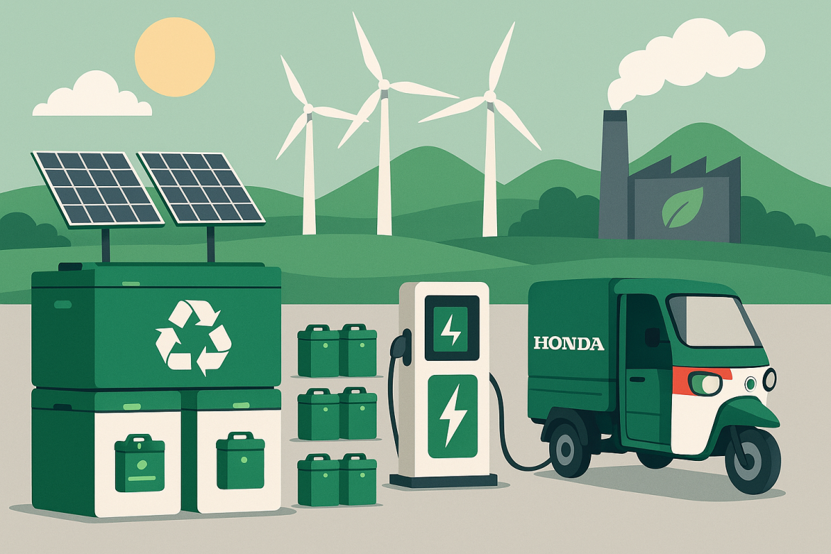 Japanese automaker Honda Motor is expanding its global sustainability footprint by entering India’s distributed clean energy sector for the first time.The company has taken an equity stake in OMC Power, a renewable energy services provider backed by Mitsui & Co. and Chubu Electric Power, to jointly develop storage-based clean power solutions.<a href="https://global.honda/en/newsroom/news/2025/c251027beng.html">The partnership</a> marks a strategic move for Honda to extend the lifecycle of electric-vehicle batteries while contributing to rural electrification and energy resilience across India.The project, due to begin in January 2026, aligns with global trends in circular battery use and decentralised grid systems.Japan-India collaboration to boost decentralised energyHonda’s investment in OMC Power marks a rare example of a Japanese automaker directly participating in India’s distributed renewable energy market — a sector traditionally led by domestic clean-tech firms.OMC Power operates over 500 renewable energy plants across northern and central India, providing electricity to telecom operators, healthcare facilities, small and medium enterprises, and rural households through mini-grids and battery storage units.Distributed energy systems are designed to serve specific sites or regions and can function either independently or in connection with national grids, improving energy access in remote areas.With Honda’s entry, the collaboration adds global expertise in battery engineering to India’s growing network of localised renewable energy providers.Giving used EV batteries a second lifeThe core of the initiative lies in repurposing Honda’s detachable and portable EV batteries, originally designed for its two- and three-wheeler vehicles.These used batteries will be refurbished and redeployed by OMC Power as storage units for rural mini-grids, helping to stabilise power supply and cut costs for small businesses.By integrating Honda’s battery technology into existing clean-energy infrastructure, the partnership supports a circular energy model, extending the operational life of electric-vehicle batteries beyond transportation use.This also reduces the environmental footprint associated with lithium-ion battery production, addressing one of the most pressing challenges in the transition to electric mobility: battery waste and recycling.Rural businesses to benefit from clean power storageThe project, set to commence operations in early 2026, aims to make renewable electricity more reliable and affordable for rural entrepreneurs and micro-industries.Many of these enterprises face frequent power cuts and limited access to the national grid, constraining productivity and growth.Through energy storage, mini-grid systems can maintain supply continuity during outages or low generation periods. Honda’s repurposed batteries will store excess solar energy generated during the day, which can later be used to power rural homes, clinics, telecom towers, and small factories after sunset.For OMC Power, the collaboration represents a step toward scaling up clean energy storage capabilities while cutting operational costs linked to diesel generators and grid disruptions.Honda’s first investment in India’s distributed energy sectorAlthough Honda did not disclose the size of its equity stake, the deal underscores its commitment to sustainability-driven innovation in emerging markets.This is the company’s first investment in India’s distributed clean-energy industry, building on its global ambition to achieve carbon neutrality by 2050.Mitsui & Co and Chubu Electric Power, both investors in OMC Power, are expected to contribute to the venture’s technical and financial planning.The move also signals rising foreign investor confidence in India’s renewable energy transition, with growing emphasis on energy storage technologies capable of balancing fluctuating solar and wind supply.The post <a href="https://invezz.com/news/2025/10/27/honda-joins-indias-clean-energy-drive-with-omc-power-battery-repurposing-deal/">Honda joins India’s clean energy drive with OMC Power battery-repurposing deal</a> appeared first on <a href="https://invezz.com/">Invezz</a> Honda joins India’s clean energy drive with OMC Power battery-repurposing deal