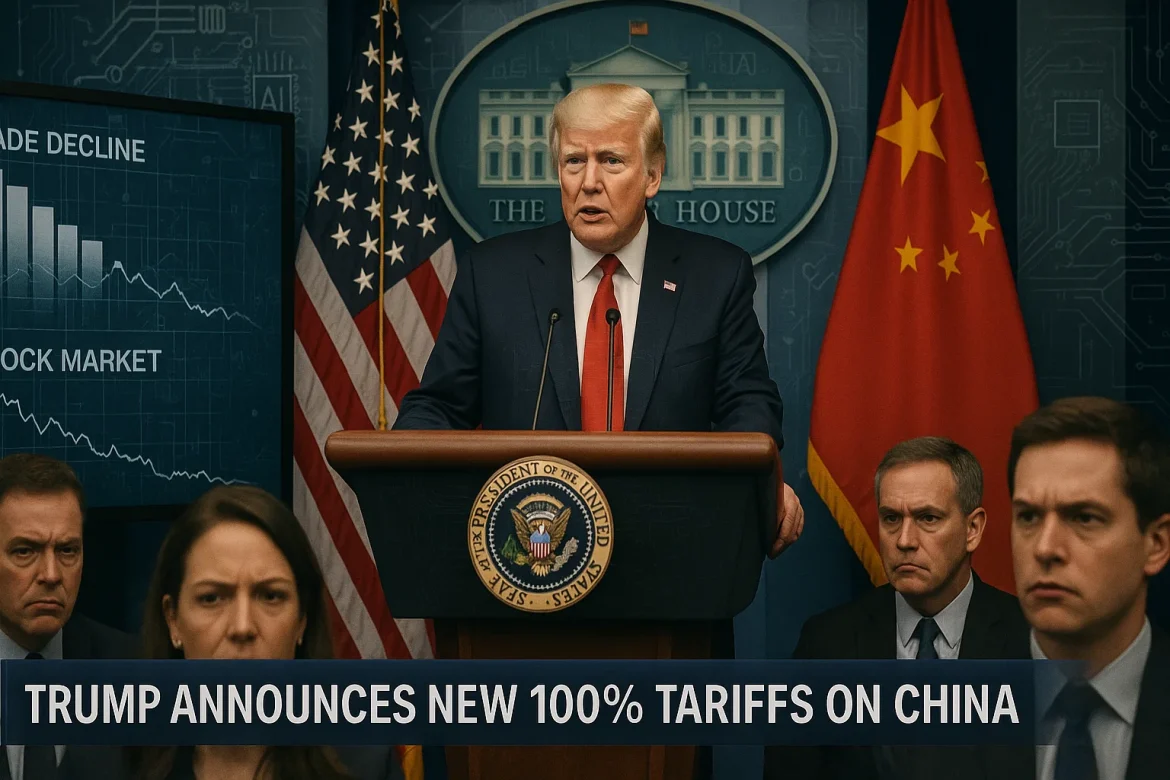 Trump announces extra 100% tariffs on China, control ‘critical software’ exports