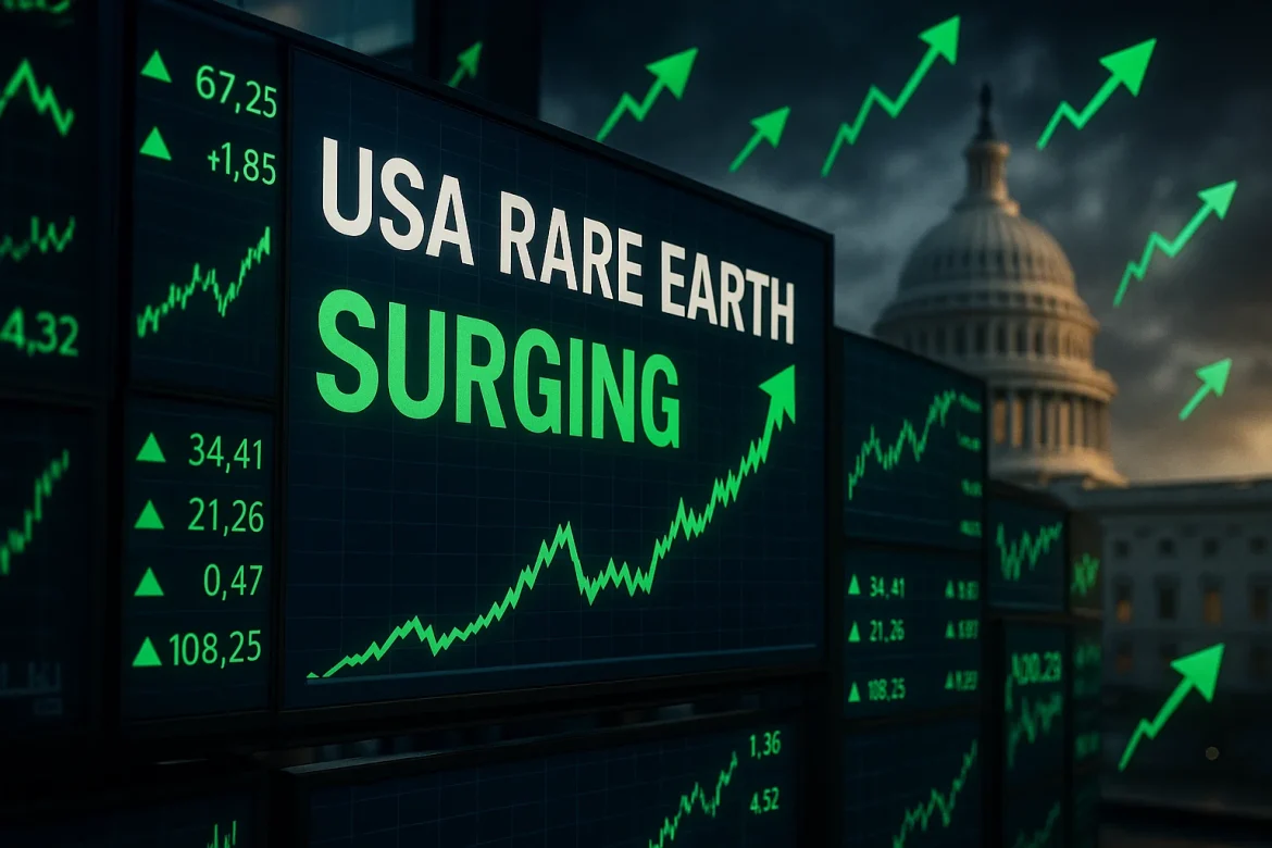 USA Rare Earth (Nasdaq: USAR) saw its shares jump 10% in premarket trading on Friday following comments from newly appointed CEO Barbara Humpton regarding discussions with the White House. In an interview with CNBC, Humpton confirmed that the company is in close communication with the Trump administration about potential collaborations in the rare earth sector.“We are in close communication with the administration,” Humpton told CNBC’s Morgan Brennan when asked whether USA Rare Earth was interested in a deal with the Trump administration. “This is a field where it will not be a zero-sum game,” Humpton said of the rare earth supply chain. “It’s going to take a lot of players to build out this marketplace.”Rare earth metals are critical for producing high-performance magnets used in electric vehicles, wind turbines, and defense systems, making the sector strategically important amid growing US-China competition.Earlier this week, the administration <a href="https://invezz.com/news/2025/10/01/trump-admin-acquires-stakes-in-lithium-americas-and-thacker-pass-project/">acquired a 5% stake in Lithium Americas (LAC)</a> and a similar stake in its Thacker Pass joint venture with General Motors, which is projected to become the largest lithium source in the Western Hemisphere.<a href="https://invezz.com/news/2025/07/10/mp-stock-soars-40-after-landmark-pentagon-deal-heres-what-analysts-say/">MP Materials</a> also finalized a multibillion-dollar agreement with the US government to expand rare earth magnet production, with the Department of Defense becoming its largest shareholder.Expanding domestic production amid US-China tensionsThe surge in USAR shares comes as the Trump administration continues to push for domestic rare earth production. In March, President Trump invoked emergency powers to accelerate domestic output of critical minerals, aiming to reduce US dependence on China, which currently dominates about 85% of global rare earth processing.Humpton expressed support for these moves while clarifying that USA Rare Earth is keeping the administration informed of its own plans. The company’s focus on building a fully integrated domestic supply chain positions it as a potential key partner in US efforts to challenge China’s near-monopoly in the sector.Mine-to-magnet strategy taking shapeUSA Rare Earth is developing a mine in Sierra Blanca, Texas, and a magnet production facility in Stillwater, Oklahoma, which is expected to begin operations in the first half of 2026. The company recently appointed Humpton, formerly a Siemens executive, as CEO and announced a $217 million acquisition of Less Common Metals (LCM), the world’s largest producer of rare earth metals and alloys outside China.The acquisition will allow USA Rare Earth to process recycled materials, creating a closed-loop system that reuses manufacturing waste and end-of-life magnets. Humpton said the deal accelerates the company’s mine-to-magnet strategy, creating an end-to-end domestic supply chain and strengthening US independence in rare earth production.Market performance and outlookShares of USAR have surged nearly 98% this year, bringing the company’s market capitalization to around $2.59 billion. Analysts note that the combination of government support, strategic acquisitions, and integrated production capabilities could make USA Rare Earth a central player in the domestic rare earth sector.As US policymakers continue to prioritize rare earths for strategic industries, companies like USA Rare Earth are likely to see increased visibility, investment, and partnership opportunities, potentially reshaping the global rare earth landscape.The post <a href="https://invezz.com/news/2025/10/03/usa-rare-earth-shares-jump-after-ceo-confirms-talks-with-white-house/">USA Rare Earth shares jump after CEO confirms talks with White House</a> appeared first on <a href="https://invezz.com/">Invezz</a> USA Rare Earth shares jump after CEO confirms talks with White House