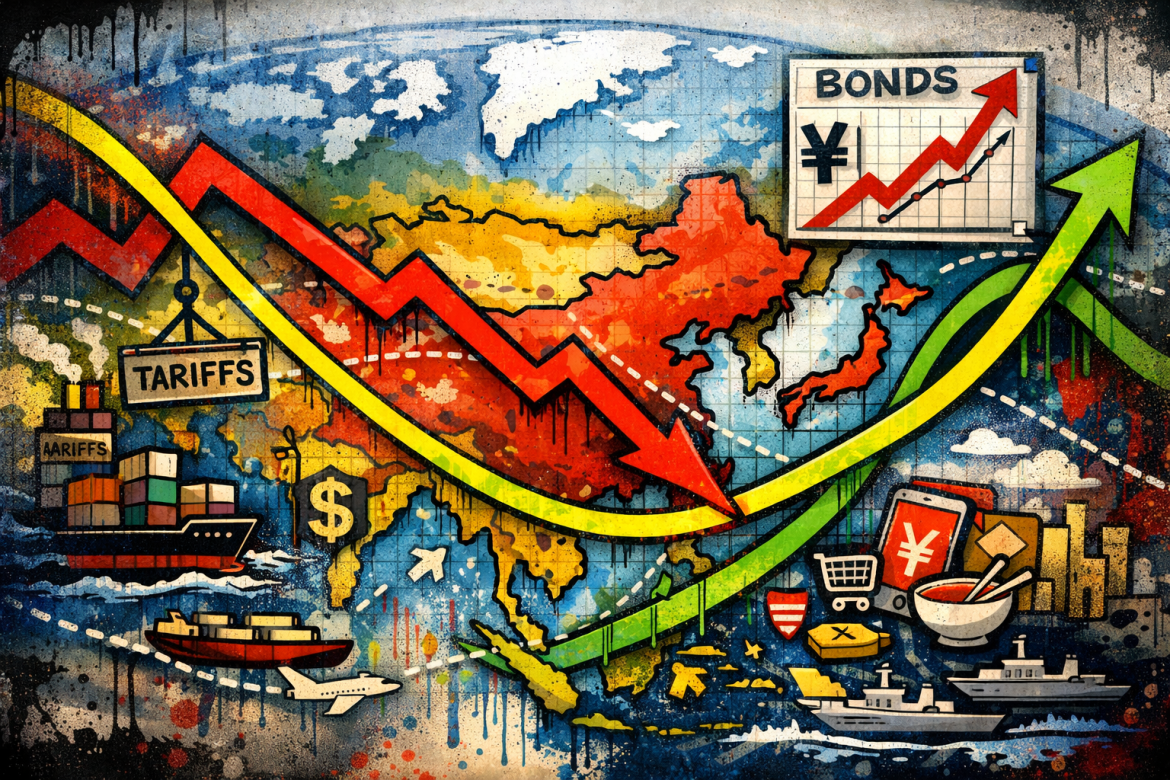 Morning brief: Asian markets slide on trade fears, Japan bonds hit record