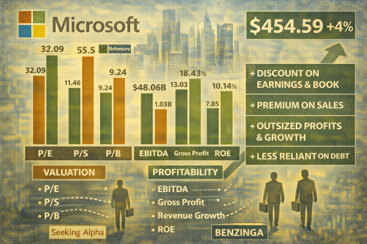 Microsoft stock rebounds 4% as Wall Street reassesses valuation and momentum